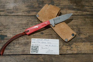 Wilder Forge: Pink Camel Bone Drop Point