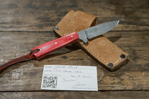 Wilder Forge: Pink Camel Bone Drop Point