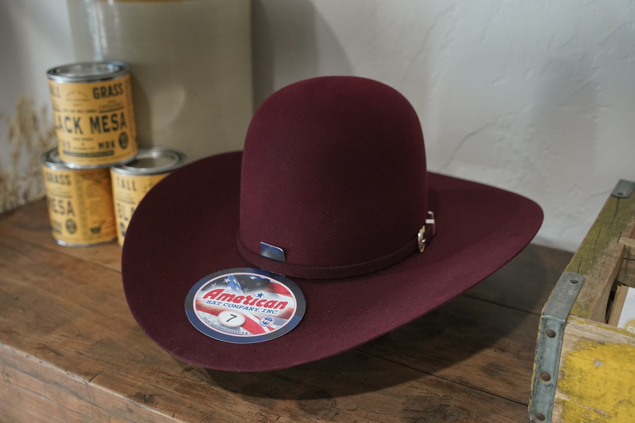 American Hat Co. - 7X Steel Felt Cowboy Hat - 4 1/2 Brim