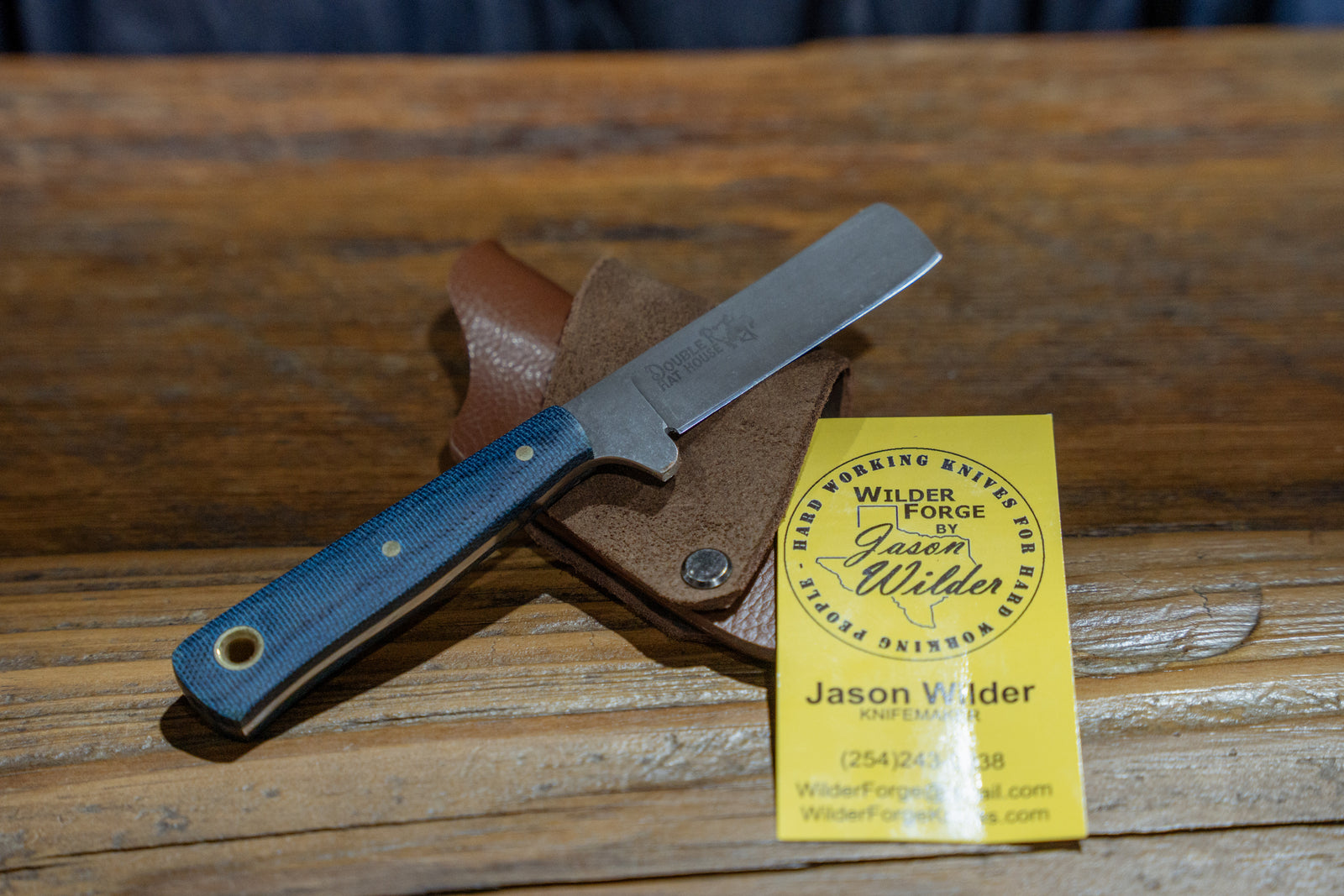 Wilder Forge Blue Canvas Knives